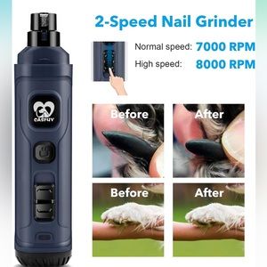 New in box! Casfuy Dog Nail Grinder with 2 LED Lights - New Version 2-Speed